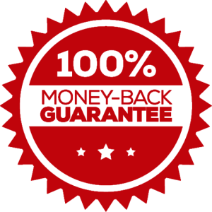 Buff Less Complete Satisfaction Money Back Guarantee Logo